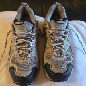 New Balance 807 Gray and Black Athletic Shoes